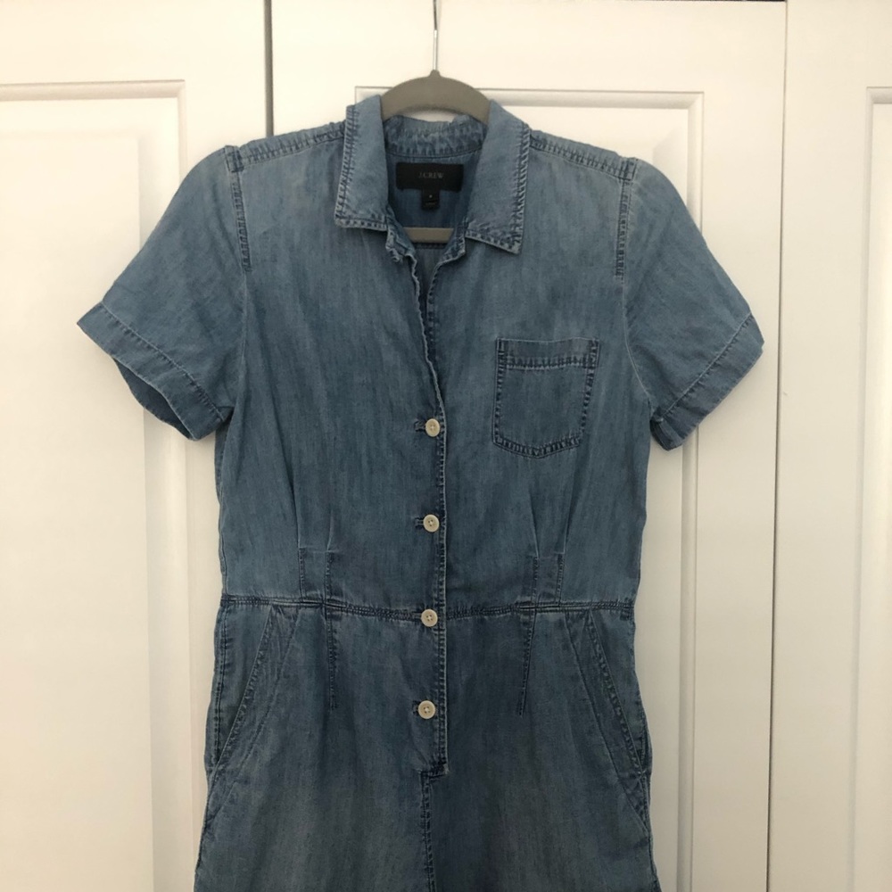 J.Crew Chambray Short Jumpsuit
